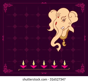 Ganesha The Lord Of Wisdom Vector Art