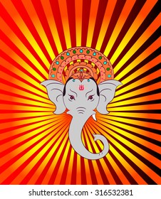 Ganesha The Lord Of Wisdom Vector Art