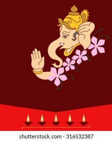 Ganesha The Lord Of Wisdom Vector Art