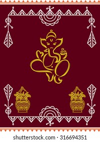 Ganesha The Lord Of Wisdom Vector Art
