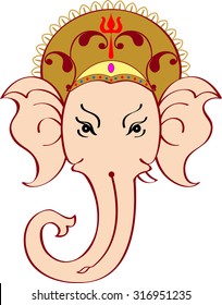Ganesha The Lord Of Wisdom Vector Art