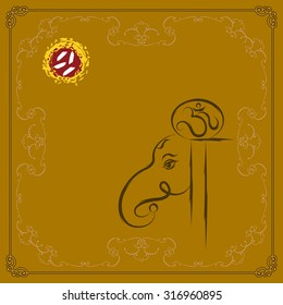 Ganesha The Lord Of Wisdom Vector Art