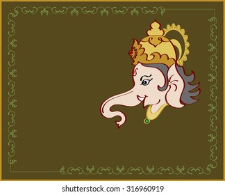 Ganesha El Arte Vector Del Señor De La Sabiduría