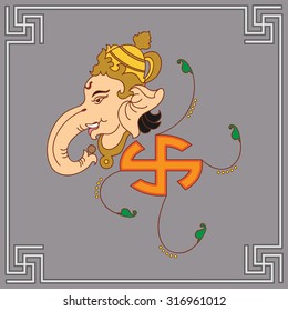 Ganesha The Lord Of Wisdom Vector Art