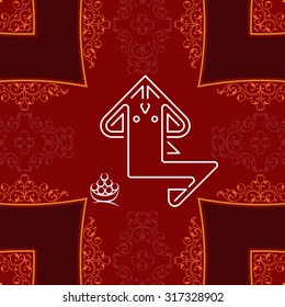 Ganesha The Lord Of Wisdom Vector Art