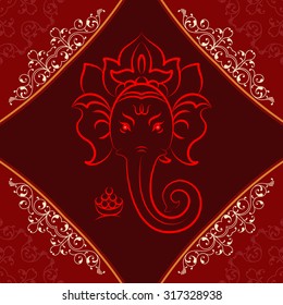 Ganesha The Lord Of Wisdom Vector Art