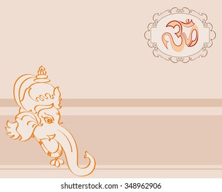 Ganesha The Lord Of Wisdom Vector Art