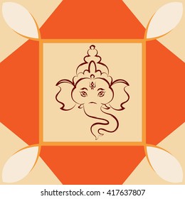 Ganesha The Lord Of Wisdom Vector Art