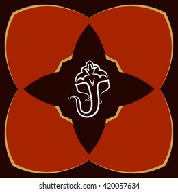 Ganesha der Herr der Weisheit, Vektorkunst