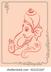 Ganesha El Arte Vector Del Señor De La Sabiduría