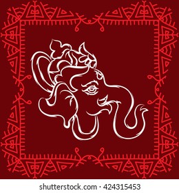 Ganesha The Lord Of Wisdom Vector Art