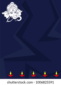 Ganesha The Lord Of Wisdom Vector Illustration