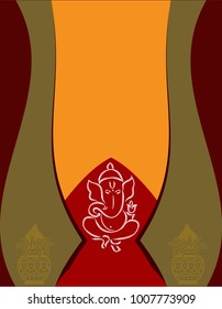 Ganesha The Lord Of Wisdom Vector Illustration