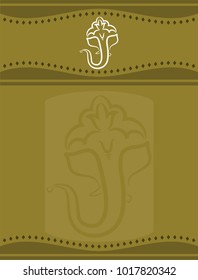 Ganesha The Lord Of Wisdom Vector Illustration