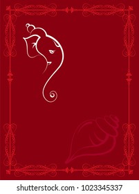 Ganesha, der Herr der Weisheit, Vektorgrafik