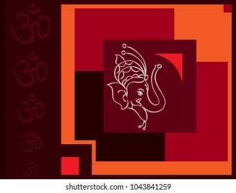 Ganesha The Lord Of Wisdom Vector Illustration