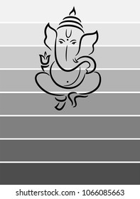 Ganesha The Lord Of Wisdom Vector Illustration