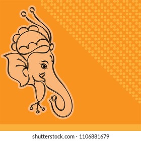 Ganesha Ilustración Del Vector Del Señor De La Sabiduría