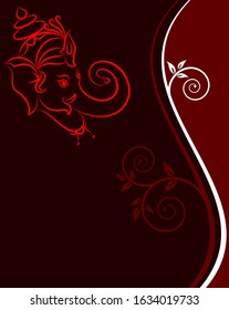 Ganesha The Lord Of Wisdom Vector Illustration