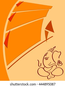 Ganesha The Lord Of Wisdom Vector Illustration