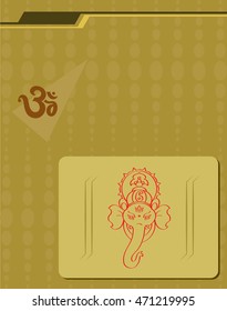 Ganesha The Lord Of Wisdom Vector Illustration