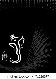 Ganesha The Lord Of Wisdom Vector Illustration