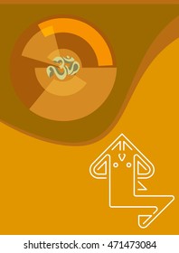 Ganesha The Lord Of Wisdom Vector Illustration
