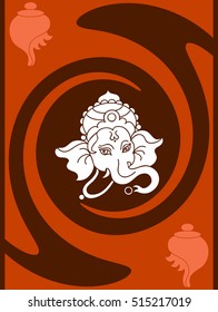 Ganesha The Lord Of Wisdom Vector Illustration