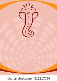 Ganesha Ilustración Del Vector Del Señor De La Sabiduría