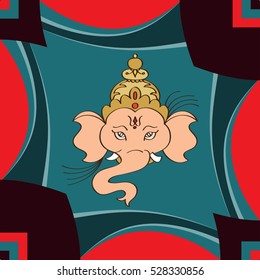 Ganesha The Lord Of Wisdom Vector Illustration