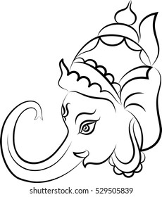 Ganesha The Lord Of Wisdom Vector Illustration