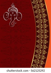 Ganesha The Lord Of Wisdom Vector Illustration