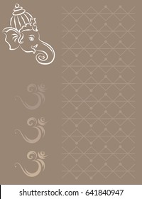 Ganesha The Lord Of Wisdom Vector Illustration