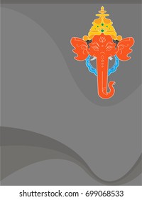 Ganesha The Lord Of Wisdom Vector Illustration