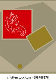 Ganesha The Lord Of Wisdom Vector Illustration