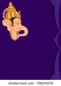 Ganesha The Lord Of Wisdom Vector Illustration
