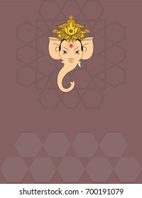 Ganesha Ilustración Del Vector Del Señor De La Sabiduría