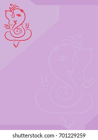 Ganesha The Lord Of Wisdom Vector Illustration