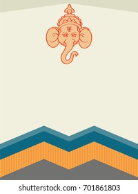 Ganesha The Lord Of Wisdom Vector Illustration
