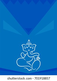 Ganesha The Lord Of Wisdom Vector Illustration