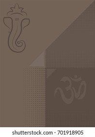 Ganesha Ilustración Del Vector Del Señor De La Sabiduría