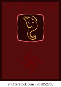 Ganesha, der Herr der Weisheit, Vektorgrafik