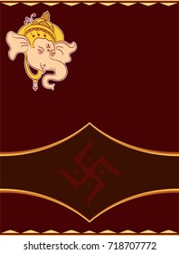 Ganesha Ilustración Del Vector Del Señor De La Sabiduría