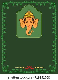 Ganesha The Lord Of Wisdom Vector Illustration