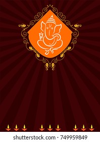 Ganesha, der Herr der Weisheit, Vektorgrafik