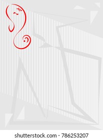 Ganesha The Lord Of Wisdom Vector Illustration