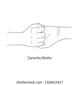 Ganesha Mudra Vector Stock Vector (Royalty Free) 1106615417 | Shutterstock