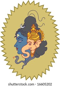 Ganesha with Shiv