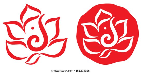 Ganesha Symbol Design Vector 3