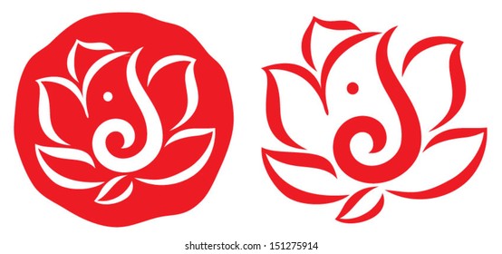 Ganesha Symbol Design Vector 4